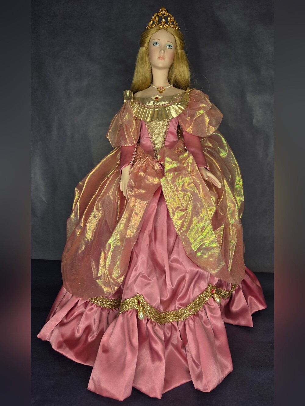 Franklin Heirloom Cinderella Princess Porcelain Doll